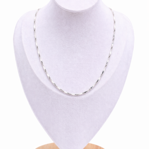 Shimmering Silver Thin Daily Wear Chain