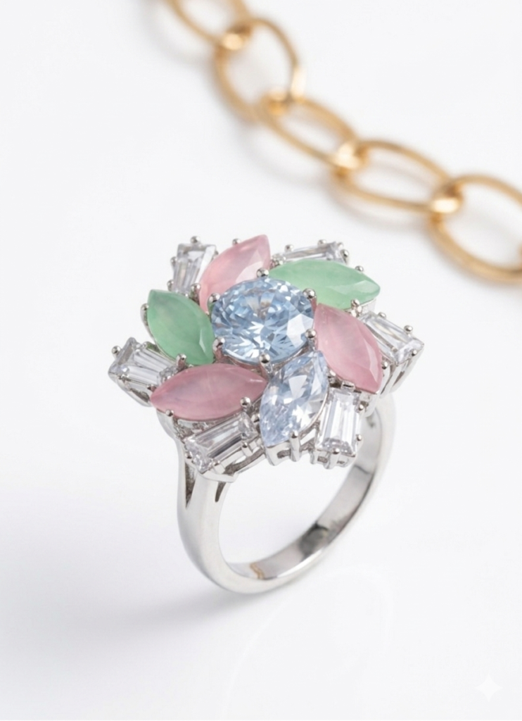 Elven Leaf Branch Adjustable Ring