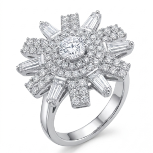 Classic Crown Multi-Layer Adjustable Ring