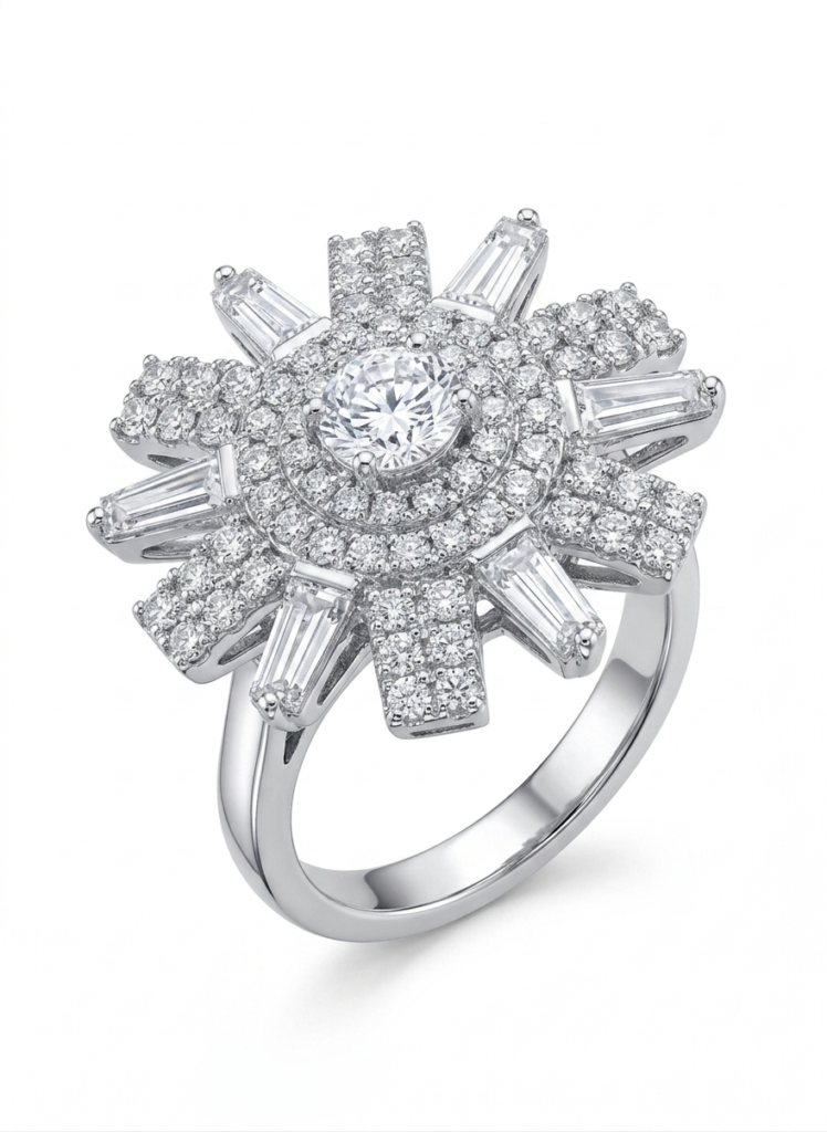 Classic Crown Multi-Layer Adjustable Ring