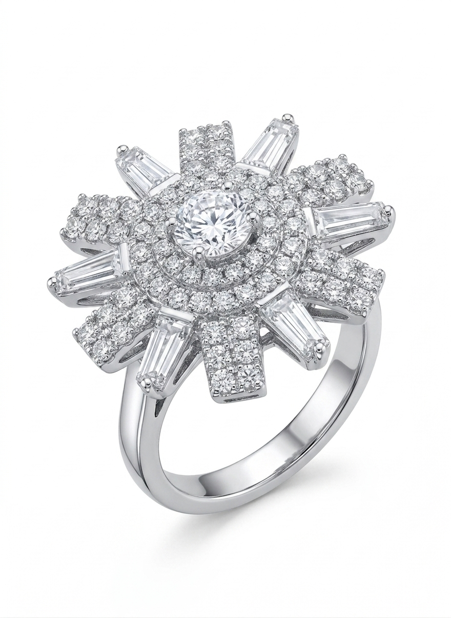 Classic Crown Multi-Layer Adjustable Ring