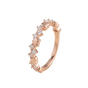 Sweetheart Alternating Promise Band Ring