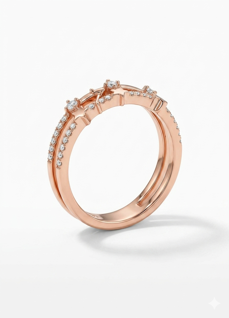 Celestial Starry Night Demi-Fine Ring