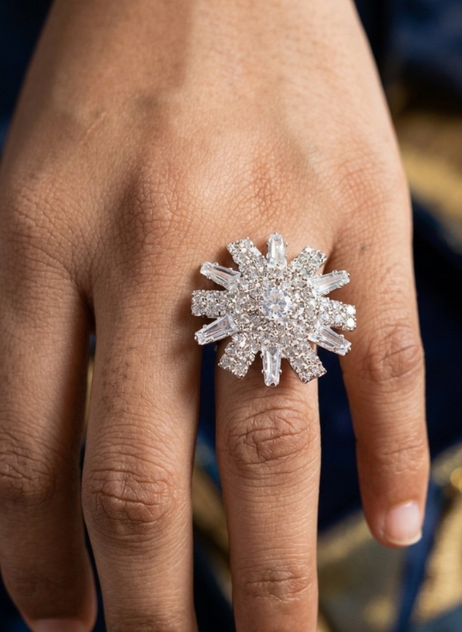 Classic Crown Multi-Layer Adjustable Ring - Image 2